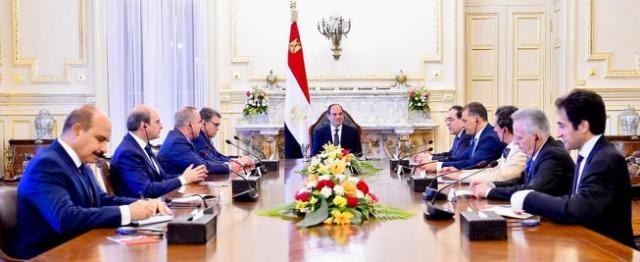 الرئيس السيسي يستقبل رؤساء الوفود المشاركين في اجتماع منتدى غاز شرق المتوسط 