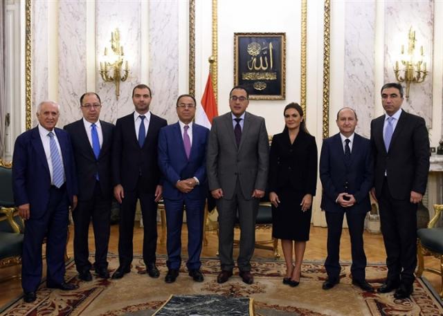 رئيس الوزراء يستقبل وزير الاقتصاد اللبنانى والوفد المرافق له
