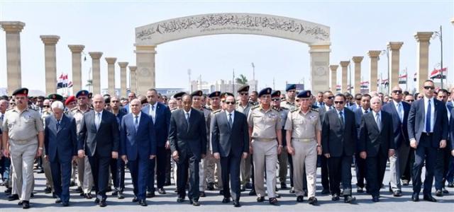 الرئيس السيسي يتقدم الجنازة العسكرية لـ الفريق إبراهيم العرابي
