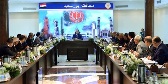 الاجتماع السابع لمجلس المحافظين في محافظة بورسعيد