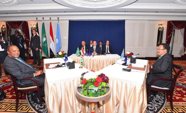 الرئيس السيسى يشارك قمة ثلاثية تضم الصومال وكينيا بنيويورك