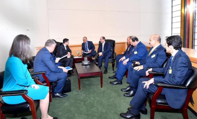 الرئيس السيسى يلتقى فلوديمير زيلينسكي رئيس جمهورية أوكرانيا