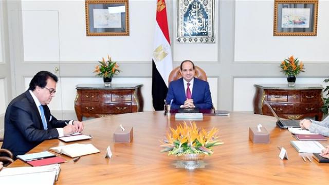 اجتماع الرئيس السيسى مع الدكتور خالد عبد الغفار-وزير التعليم العالى