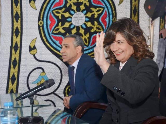 السفيرة نبيلة مكرم عبد الشهيد تلتقى وزيرة الدولة للهجرة وشئون المصريين بالخارج