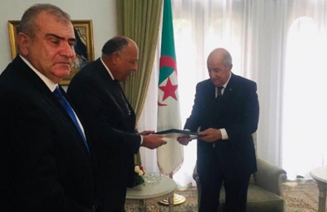 تسليم رسالة من الرئيس السيسى للرئيس الجزائرى