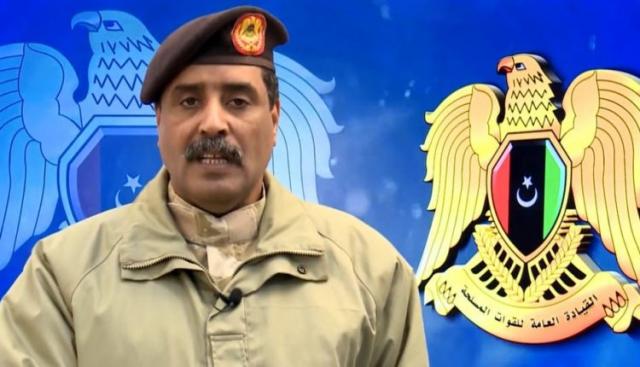 الناطق الرسمي باسم القيادة العامة للقوات المسلحة الليبية أحمد المسماري