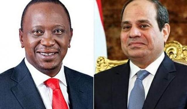 رئيس كينيا للسيسي: ندعم موقف مصر في قضية سد النهضة