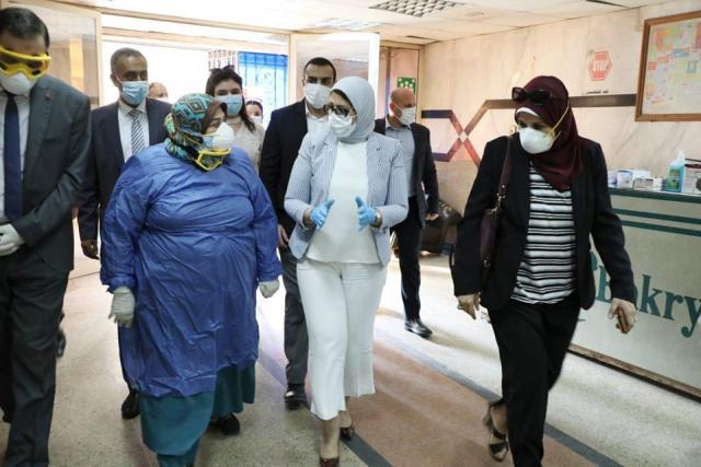  لقاء وزيرة الصحة بالأطقم الطبية بـ مستشفيات منشية البكري وحميات العباسية