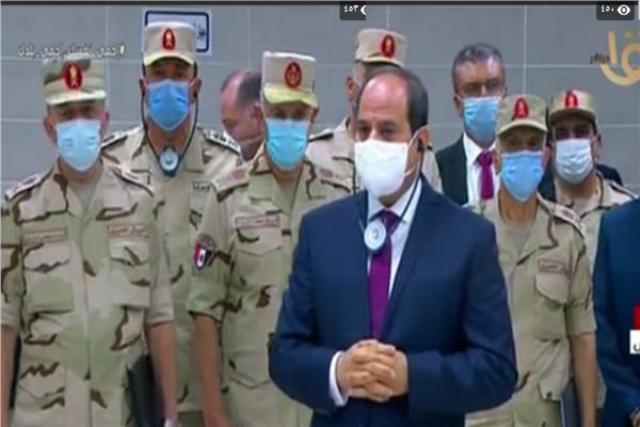الرئيس السيسى خلال افتتاح مدينة الروبيكى الصناعية الجديدة