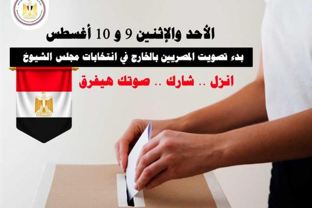 بدء تصويت المصريين بالخارج 