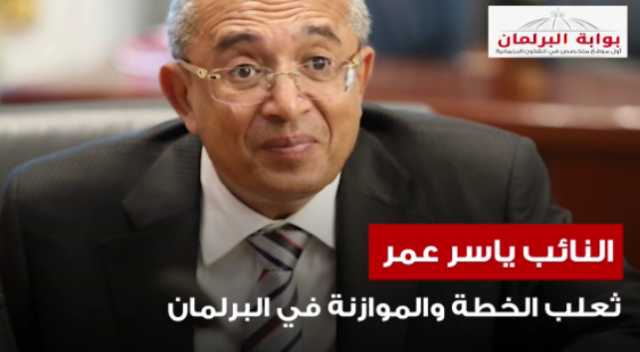 النائب ياسر عمر .. ثعلب الخطة والموازنة في البرلمان -فيديو