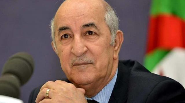 الرئيس الجزائري عبد المجيد تبون