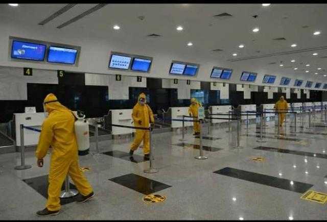 عمليات تعقيم موسعة بجميع المطارات المصرية استعدادا لعطلة عيد الفطر المبارك.