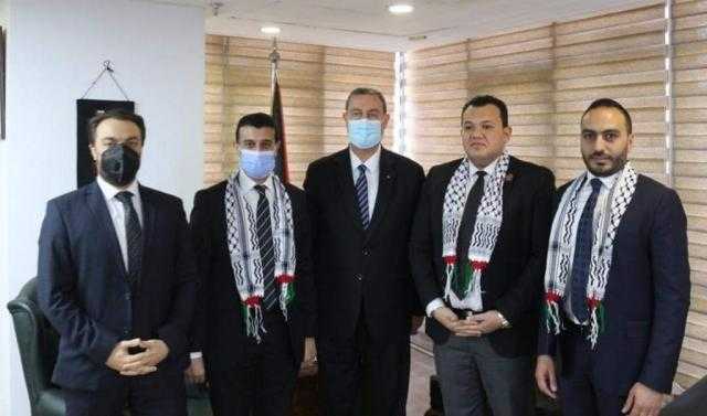 بالصور.. السفير دياب اللوح يطلع برلمانيين مصريين على تطورات العدوان الغاشم في فلسطين
