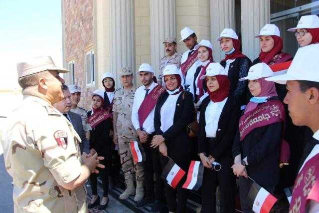 المنطقة الغربية العسكرية تستقبل وفداَ من جامعة مرسى مطروح