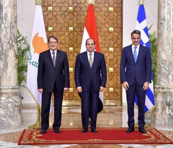 انطلاق القمة الثلاثية بين مصر وقبرص واليونان