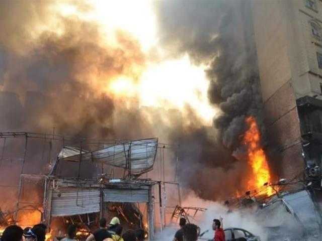 حريق هائل بمستشفى الصدر في أسيوط