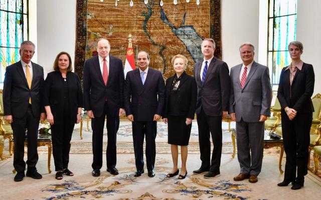 الرئيس السيسي يؤكد لوفد الكونجرس على علاقات مصر الراسخة مع الولايات المتحدة