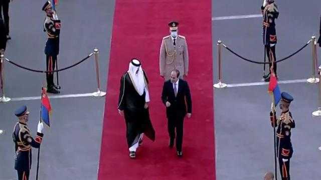 أمير قطر يهنئ الرئيس السيسي بقرب الاحتفال بذكرى ثورة 30 يونيو