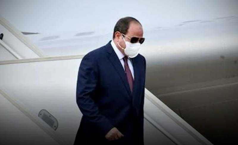 الرئيس السيسي يصل مطار أورلى الدولي في باريس