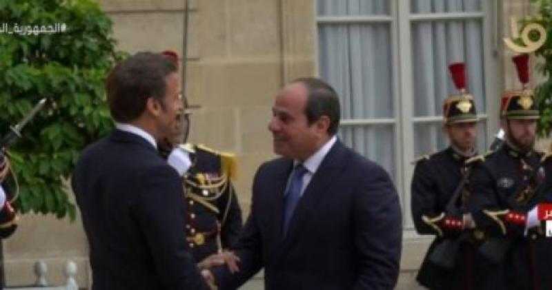 انتهاء القمة المصرية الفرنسية بين الرئيسين السيسي وماكرون