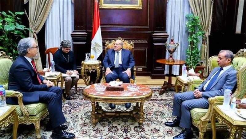 رئيس مجلس الشيوخ يلتقي سفير صربيا بالقاهرة
