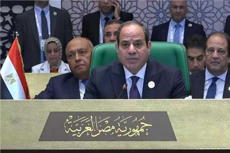 ننشر نص كلمة الرئيس السيسي في القمة العربية بالجزائر