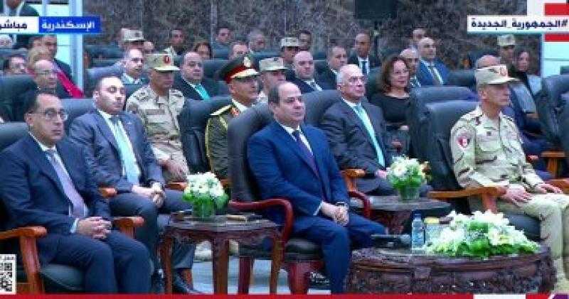 بحضور الرئيس السيسي بدء فعاليات افتتاح محور التعمير في الإسكندرية