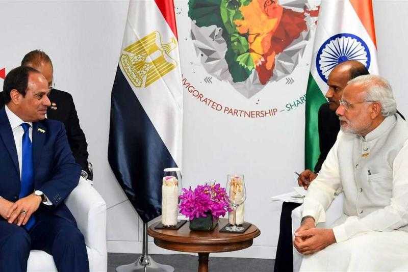 الرئيس السيسي من الهند: انتشار الإرهاب والفكر المتطرف يهدد كافة دول العالم