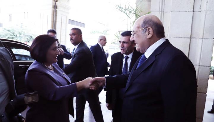 رئيس مجلس الشيوخ يستقبل رئيسة المجلس الوطني لجمهورية اذربيحان.