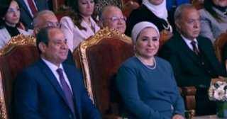 ”حدودها السما”.. الرئيس السيسي يشاهد فيلما تسجيليا خلال احتفالية تكريم المرأة