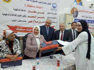 النائبة نسرين عمر تحتفل بتخريج دفعة جديدة من متدربات عربة التدريب المتنقلة في محطتها الثانية ”بمحلة دمنة”