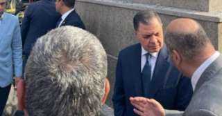 وصول وزير الداخلية للإسماعيلية لمتابعة حادث حريق مديرية الأمن