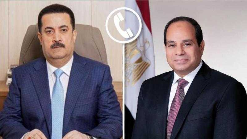 الرئيس السيسي يتلقى اتصالا من رئيس وزراء العراق بشأن تطورات أوضاع المنطقة