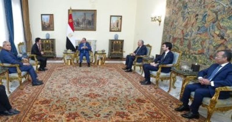 الرئيس عبد الفتاح السيسي و مدير عام منظمة الأغذية والزراعة للأمم المتحدة