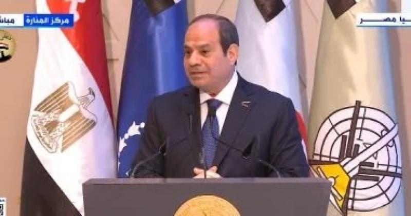 الرئيس السيسي: أرض سيناء أرضنا وبلادنا ومسئولون عن حمايتها