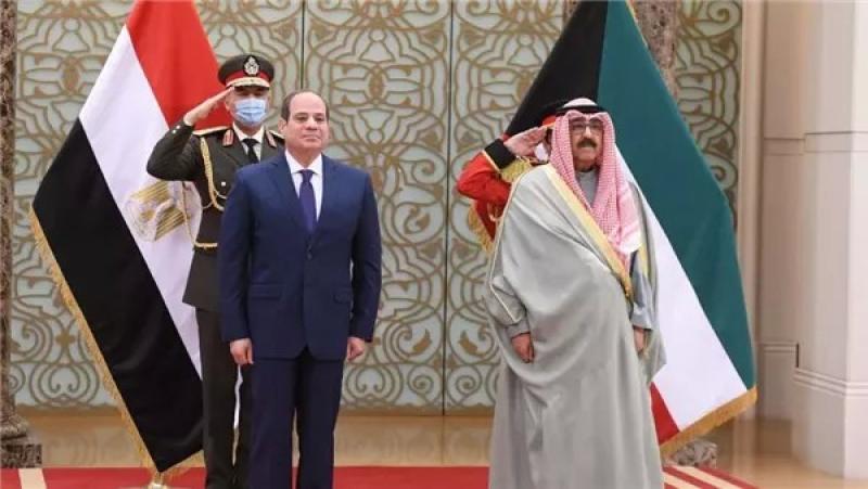 الرئيس السيسي وولي عهد الكويت يشددان على رفضهما تهجير الفلسطينيين من أرضهم
