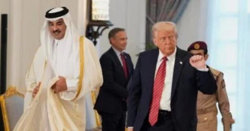 دونلد ترامب و تميم بن حمد بن خليفة
