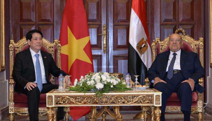 رئيس مجلس النواب يستقبل  رئيس جمهورية فيتنام الإشتراكية