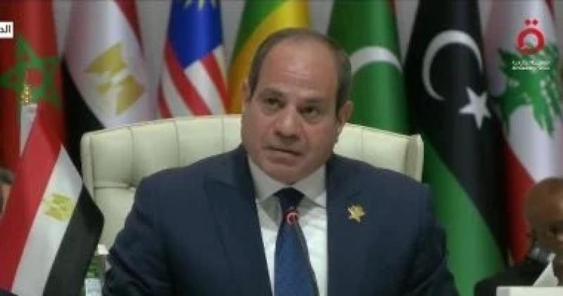 الرئيس السيسى: مصر ستواصل دعمها الثابت لصمود الشعب الفلسطينى على أرضه وتمسكه بحقوقه