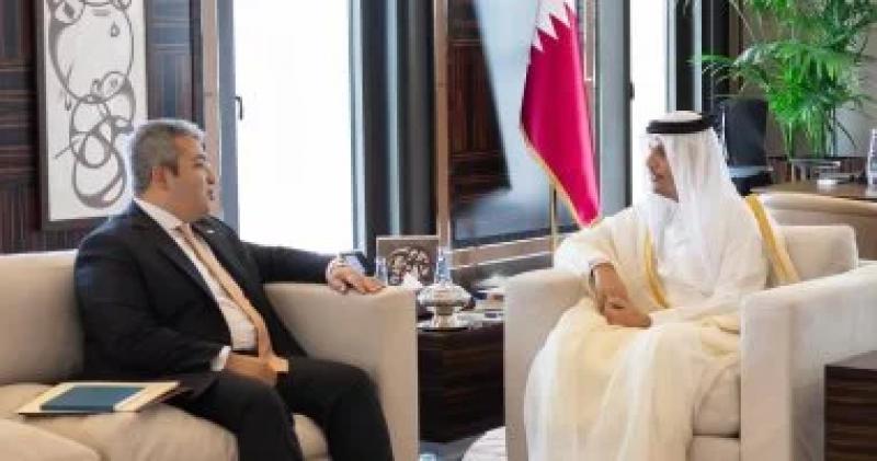 رئيس وزراء قطر والسفير المصري