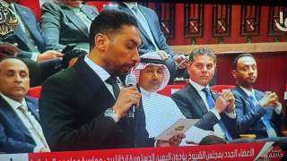 النائب محمد جامع يؤدي اليمين الدستورية في الجلسة الافتتاحية لمجلس الشيوخ