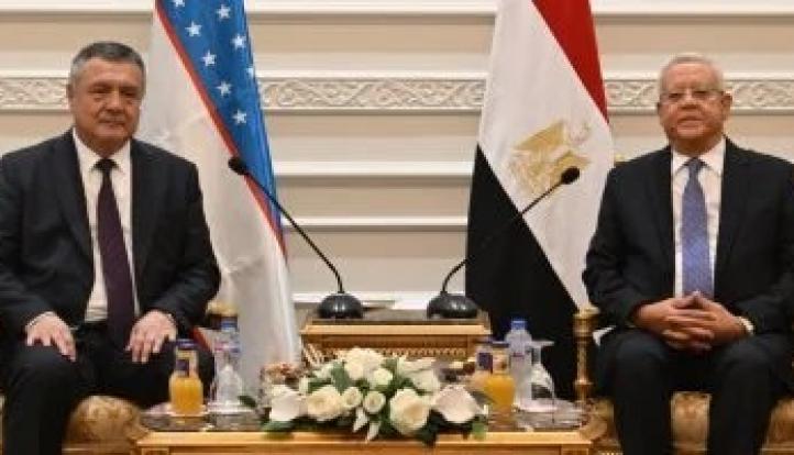 رئيس مجلس النواب يستقبل رئيس المجلس التشريعى لأوزبكستان