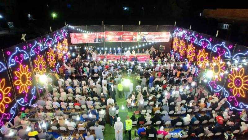 حزب العدل يعقد مؤتمرًا جماهيريًا حاشدًا لدعم مرشحه النائب نبيل عسكر رمز الحصان رقم (3)