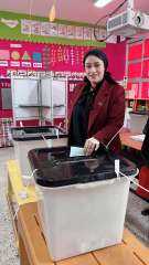 مي سليم تدلي بصوتها وتؤكد .. رسائل الرئيس عززت الطمأنينة وثقتنا في... مي سليم تدلي بصوتها وتؤكد .. رسائل الرئيس عززت الطمأنينة وثقتنا في دولة القانون