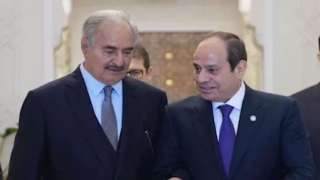 الرئيس السيسي يستقبل المشير خليفة حفتر بحضور رئيس المخابرات العامة الرئيس السيسي يستقبل المشير خليفة حفتر بحضور رئيس المخابرات العامة