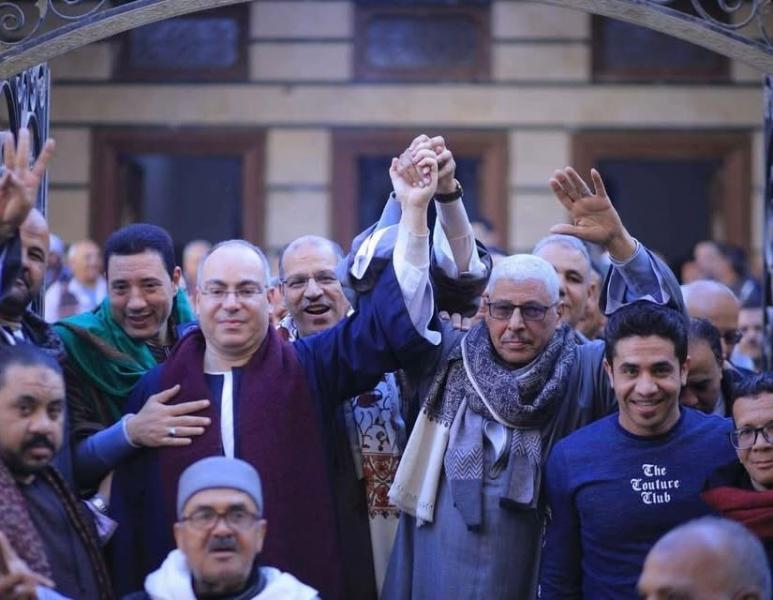 النائب السابق المهندس محمد علي رشوان والعمدة عمران أبو عقرب