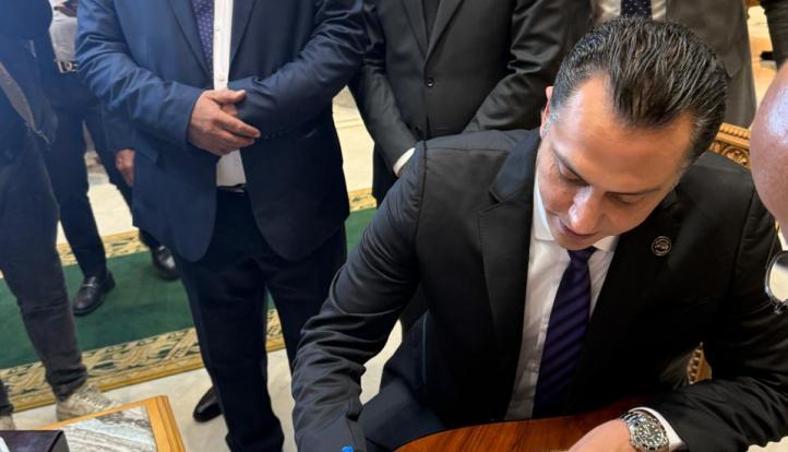 النائب أحمد عبد الجواد يصل مقر مجلس النواب بالعاصمة الجديدة لتسلم كارنيه العضوية