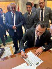 النائب أحمد عبد الجواد يصل مقر مجلس النواب بالعاصمة الجديدة لتسلم كارنيه العضوية