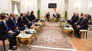 المستشار هشام بدوي رئيس مجلس النواب يستقبل الدكتور مصطفى مدبولي رئيس مجلس الوزراء للتهنئة بمنصبه